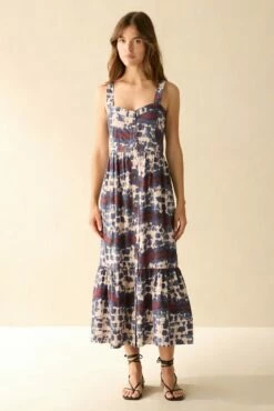 Yara Dress -Cheap Tuke Bazaar Store Marie Oliver Yara Dress Midnight Ice Dye 01