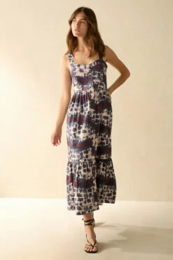 Yara Dress -Cheap Tuke Bazaar Store Marie Oliver Yara Dress Midnight Ice Dye 03