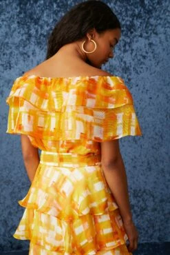 Yaya Blouse 9 Yaya Blouse -Cheap Tuke Bazaar Store Marie Oliver Yaya Blouse Golden Madras 04