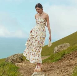 Emma Tiered Dress -Cheap Tuke Bazaar Store MtTam 23014 129 0428