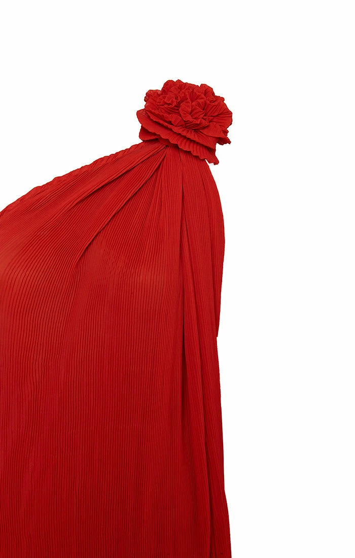 One Shoulder Rosette Blouse 5 One Shoulder Rosette Blouse - Image 5