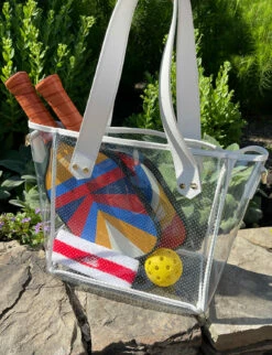 Nettie Pickleball Set - Double Pack -Cheap Tuke Bazaar Store NettieSetinFenixToteStoneWall1150