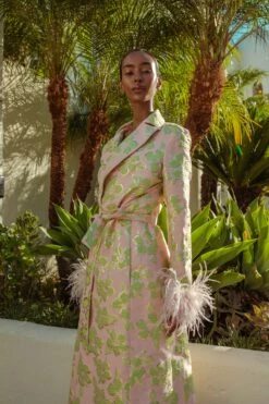 Jacquard Pink Coat 16 Jacquard Pink Coat -Cheap Tuke Bazaar Store OL H1409