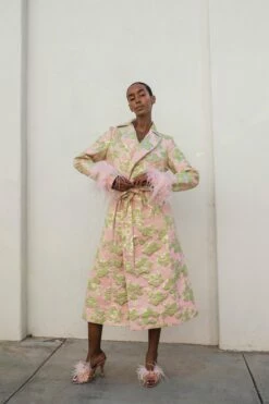 Jacquard Pink Coat 17 Jacquard Pink Coat -Cheap Tuke Bazaar Store OL H1467