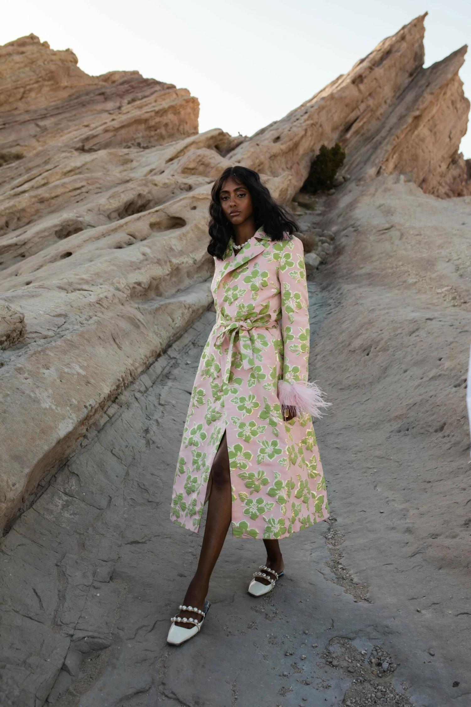 Jacquard Pink Coat 6 Jacquard Pink Coat - Image 6