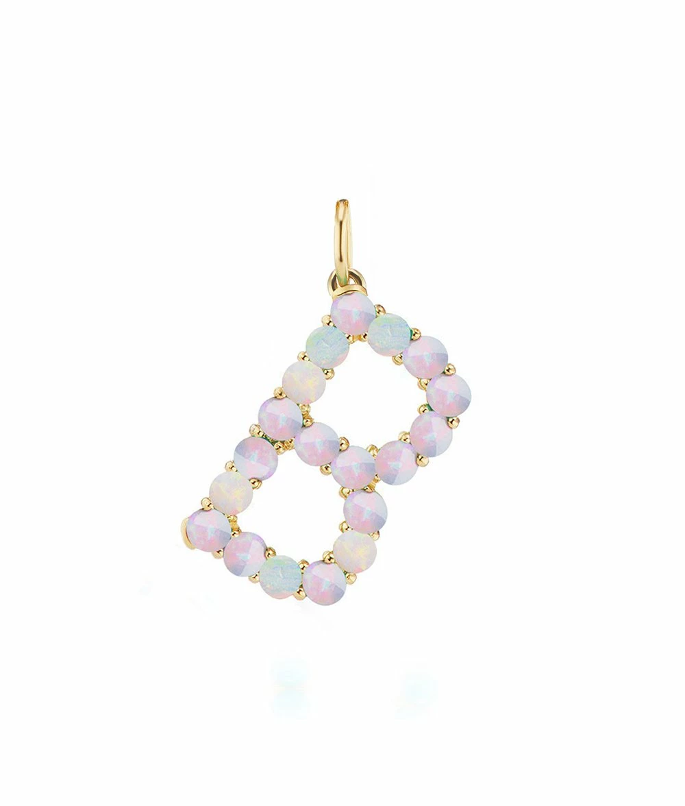 Confetti Opal Letter Pendant 1 Confetti Opal Letter Pendant