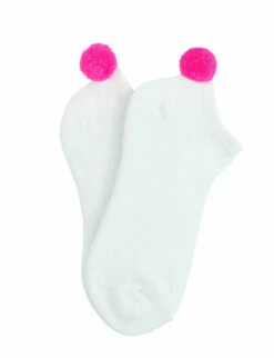 Pom-Pom Socks 14 Pom-Pom Socks -Cheap Tuke Bazaar Store PomSocksHotPink1150