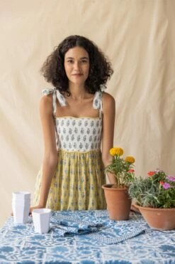 Lotta Dress In Yellow Sunflower -Cheap Tuke Bazaar Store RVP 2439