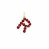 Confetti Ruby Letter Pendant