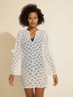 Quick-Drying Lace Cover-Up -Cheap Tuke Bazaar Store STY 1562 LaceTunic CoralLaceinCloudDancer D 2400X3200 5ac1f023 8cfe 4725 863a 0e9f8b03b7d1