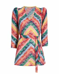 Quick-Drying Lace Rainbow Dress