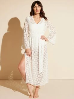 Quick-Drying Lace Caftan -Cheap Tuke Bazaar Store STY 1671 Quick Drying Lace Bell Sleeve Long Dress Cloud DETAIL 2400x3200 1