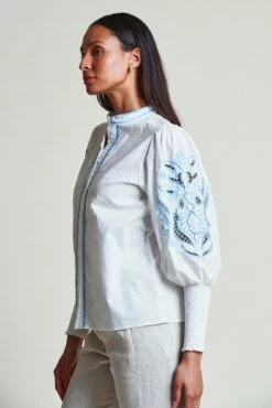 The Sandy Shirt -Cheap Tuke Bazaar Store SandyShirt WhiteBlue 2