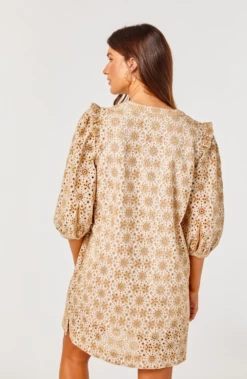 Isabella Dress - Embroidered Cotton Eyelet - Latte -Cheap Tuke Bazaar Store Screenshot2023 04 07at10.46.27AM
