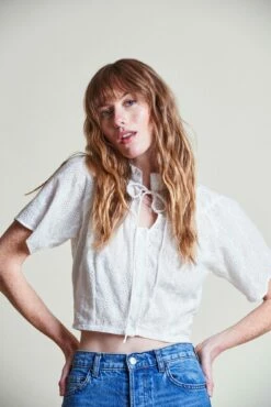 The Short Sleeve Giovanna Shirt 7 The Short Sleeve Giovanna Shirt -Cheap Tuke Bazaar Store ShortSleeveGiovannaShirt White 1