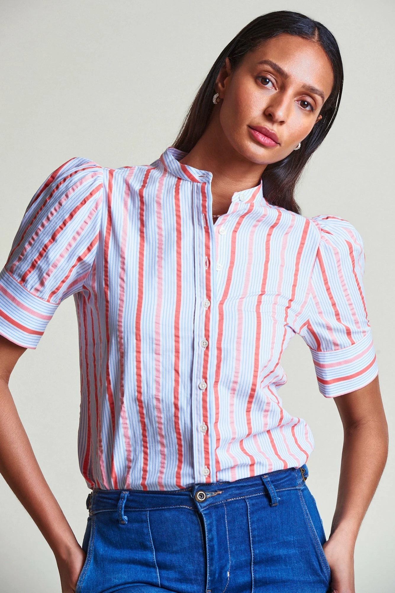 The Short Sleeve Puffed Shoulder Shirt 2 The Short Sleeve Puffed Shoulder Shirt - Image 2