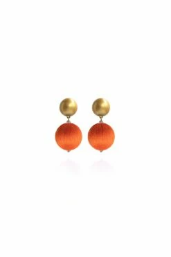 Sonia Petite Earrings In Sweet Tangerine