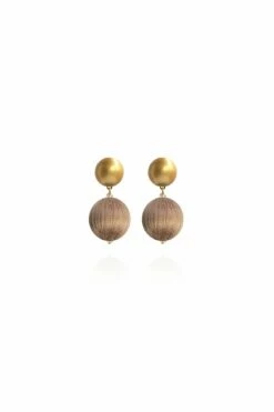 Sonia Petite Earrings In Toasted Taupe