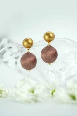 Sonia Earrings In Cinnamon Sand -Cheap Tuke Bazaar Store Sonia CinnamonSandWP