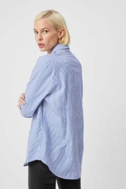 The Boyfriend Shirt -Cheap Tuke Bazaar Store TheShirtCoreShoot 1 TheBoyfriend BlueWhiteStripe 02651