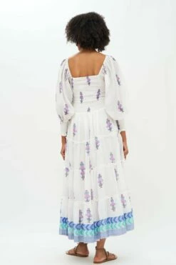 Smocked Top Ruffle Midi- Zohar Blue 9 Smocked Top Ruffle Midi- Zohar Blue -Cheap Tuke Bazaar Store Zohar Blue Smocked Top Ruffle Midi 2 a9cd2b86 f019 4847 8ebe c45a49746c41