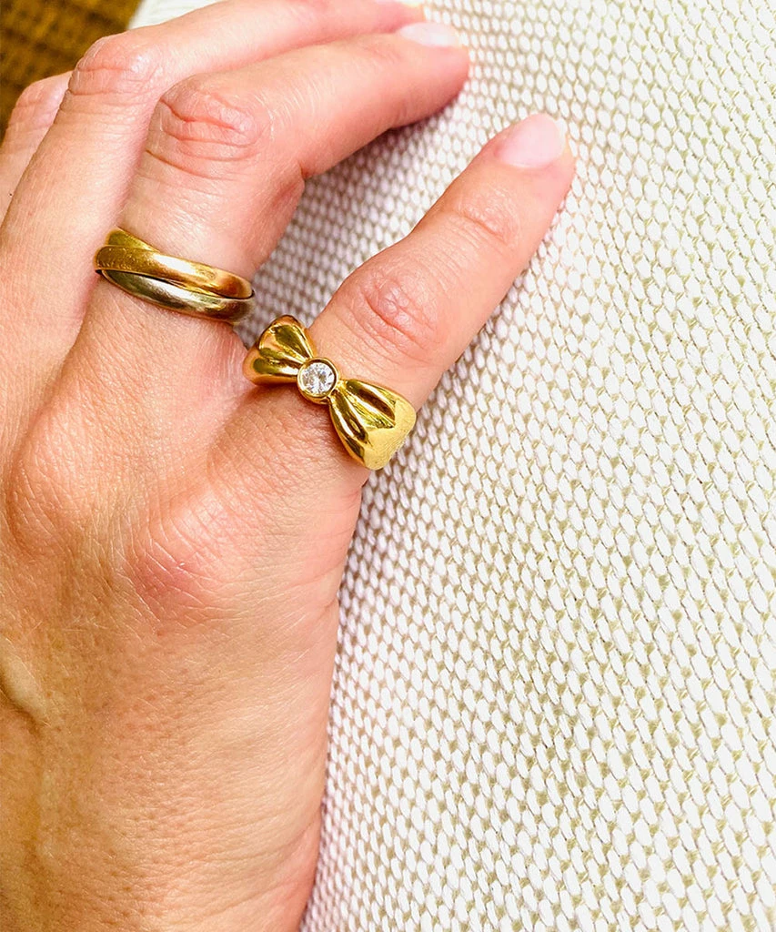 Diamond Bow Ring 5 Diamond Bow Ring - Image 5