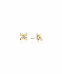 Mini Fleur Diamond Earrings