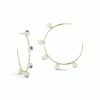 Les Perles Blue Sapphire Hoops