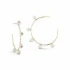 Les Perles Pink Sapphire Hoops