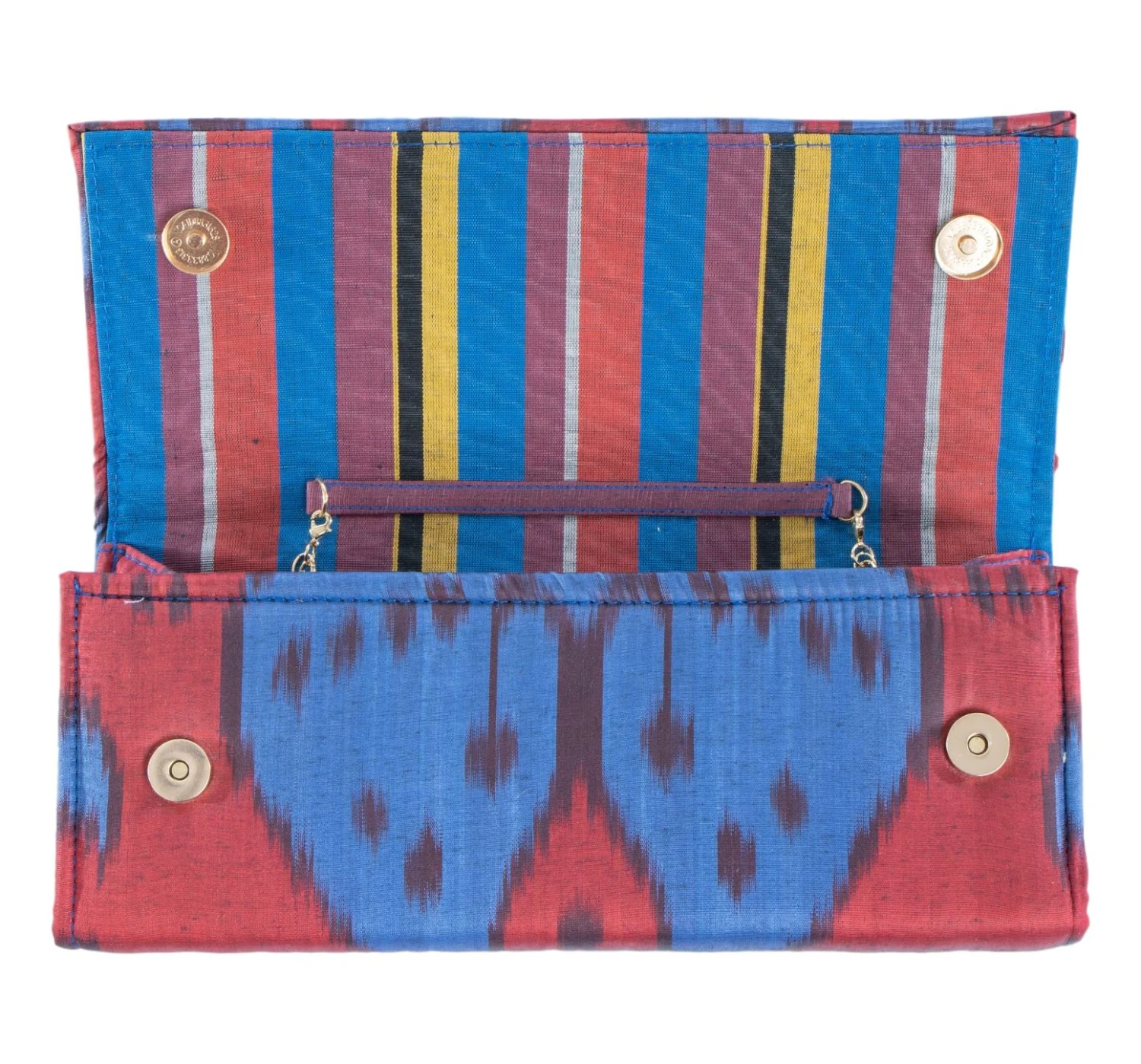 Rowan Silk Ikat Cassie Clutch 2 Rowan Silk Ikat Cassie Clutch - Image 2