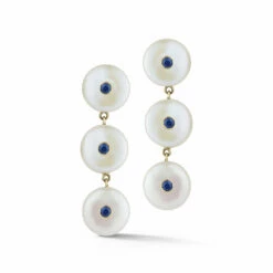Les Perles Three Drop Earring