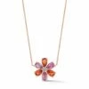 Les Fleurs Sapphire And Diamond Necklace