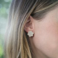Delphine Pave Stud -Cheap Tuke Bazaar Store delphine pave yg on becca ear
