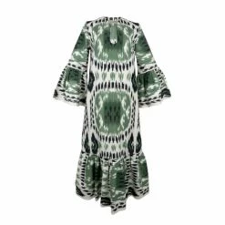 Viento Dress Green Rainbow