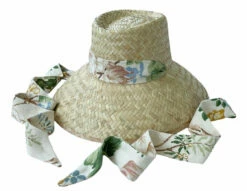 Lee Jofa X SBB: Amaryllis Sun Hat - Lee Jofa 'Chinese Peony' Ribbon -Cheap Tuke Bazaar Store image 1819a4a6 e3aa 426a b7ee 98608acafd1f