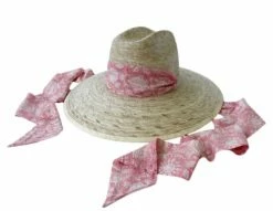 Hollyhock Sun Hat -Pink Fern Hat Scarf -Cheap Tuke Bazaar Store image 4a04b609 7d2f 4ad8 a18a 7786e1db835b