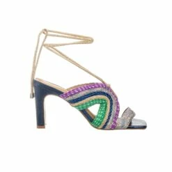 Aphrodite - Mare Metallic Block Heels Sandal