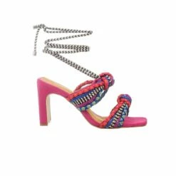 Athena - Pitaya Nubuck Block Heels Sandal