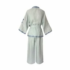 Blue Linen Set -Cheap Tuke Bazaar Store linenset3