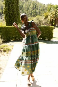 Tie Strap Embroidered Midi- Lucknow Green 8 Tie Strap Embroidered Midi- Lucknow Green -Cheap Tuke Bazaar Store lucknow green tsem 9d3dc116 b4df 4544 9b1c 68210d79a943