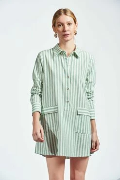 The Raya Dress -Cheap Tuke Bazaar Store therayadressgreenstripe2