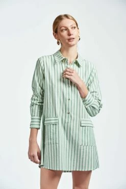 The Raya Dress -Cheap Tuke Bazaar Store therayadressgreenstripe3