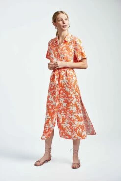 The Short Sleeve Kara Dress -Cheap Tuke Bazaar Store theshortsleevekaradressorangetropical3