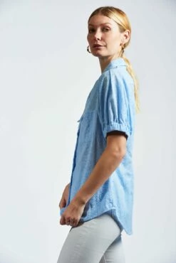 The Tamar Shirt -Cheap Tuke Bazaar Store thetamarshirtblueeyelet2